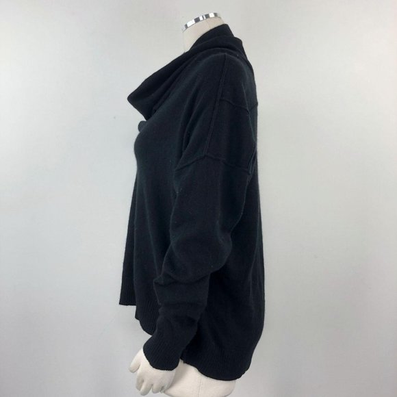 Inhabit L Sweater Black Cashmere Slouchy Lagenlook - Picture 4 of 8